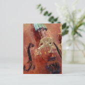 抽象的なチェロのブリッジ ポストカード (スタンド正面)