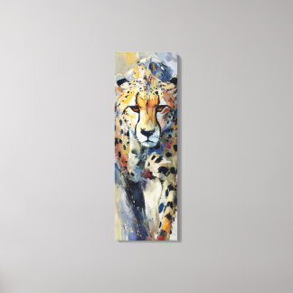 抽象的なチーターの絵画アート キャンバスプリント