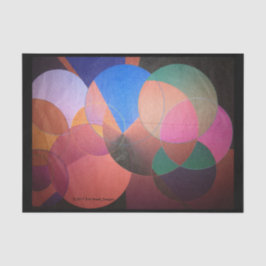 抽象的なティッシュペーパーの黒のトリム 薄葉紙