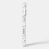 抽象的なテクスチャーが特徴の白いエンボス加工iPhoneケース Case-Mate iPhoneケース (裏面 / 右)