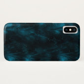 抽象的なテクスチャ ブルー ネビュラ Case-Mate iPhoneケース (裏面(横))