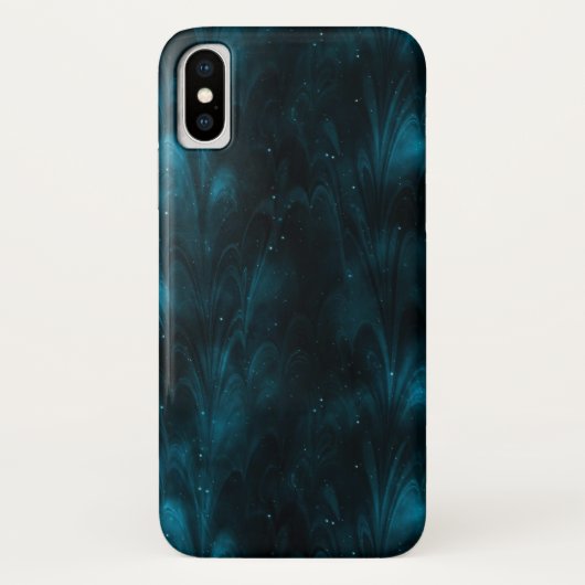 抽象的なテクスチャ ブルー ネビュラ Case-Mate iPhoneケース (裏面)