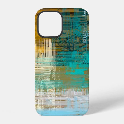 抽象的なテクスチャ。2Dイラスト。表現力豊かな手描き iPhoneケース (裏面)