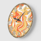 抽象的なデザイン - 甘いものに着想を得た ラージ壁時計 (傾斜)