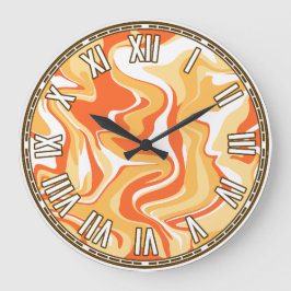 抽象的なデザイン - 甘いものに着想を得た ラージ壁時計