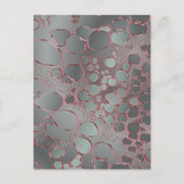 抽象的なデジタル作品3 シーズンポストカード (正面)