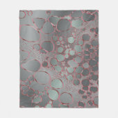 抽象的なデジタル作品3 フリースブランケット (正面)