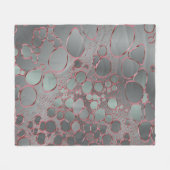 抽象的なデジタル作品3 フリースブランケット (正面(横))