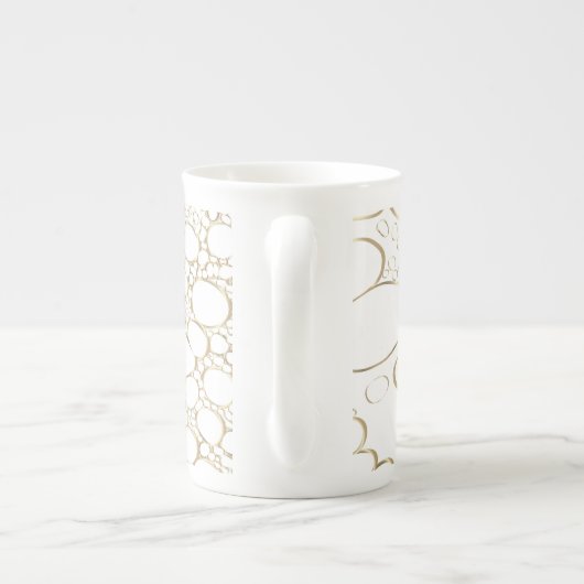 抽象的なデジタル作品4 ボーンチャイナマグカップ (裏面)