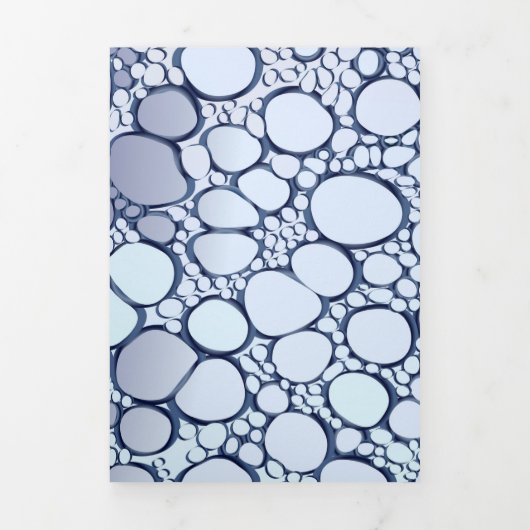 抽象的なデジタル作品 6 三つ折りクリスマスカード (カバー)