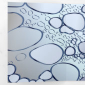 抽象的なデジタル作品 6 三つ折りクリスマスカード (内部最初)