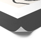 抽象的なトレンディなデザイン ポスター (角)