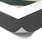 抽象的なトレンディなデザイン ポスター (角)