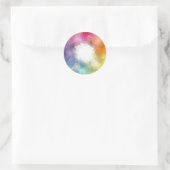 抽象的なトレンディな空白テンプレート 青 緑 ピンク 赤 ラウンドシール (バッグ)