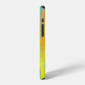 抽象的なトロピカルサマーファン iPhoneケース (左側面)