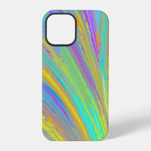 抽象的なトロピカルサマーファン iPhoneケース (裏面)