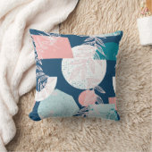 抽象的なトロピカルパターン クッション (ブランケット)