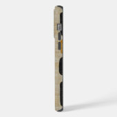 抽象的なトーテムの調和 - 文化的融合の傑作 iPhoneケース (左側面)