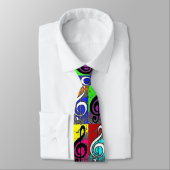 抽象的なト音記号 ネクタイ (タイ)