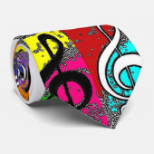 抽象的なト音記号 ネクタイ (ロール)