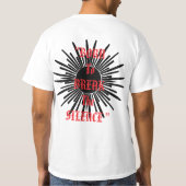 抽象的なドクロ Tシャツ (裏面)