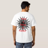 抽象的なドクロ Tシャツ (裏面フル)