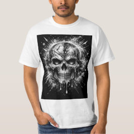 抽象的なドクロ Tシャツ