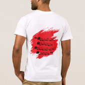 抽象的なドクロ Tシャツ (裏面)