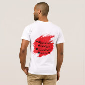 抽象的なドクロ Tシャツ (裏面フル)