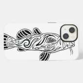 抽象的なナマズのiPhone6ケース iPhoneケース (裏面横)