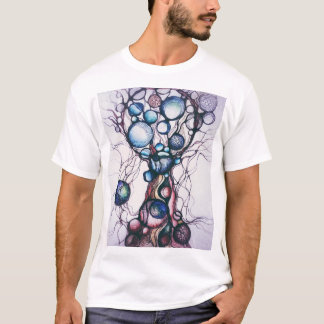 抽象的なニューログラフィックアートツリー グラフィックTシャツ Tシャツ