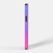 抽象的なネオンインクフロー iPhoneケース (右側面)