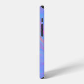 抽象的なネオンインクフロー iPhoneケース (左側面)