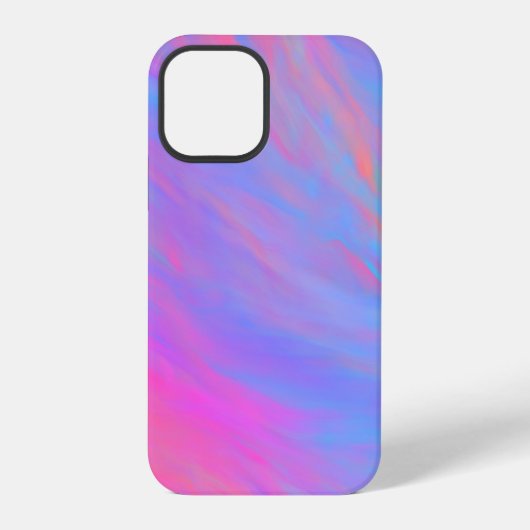 抽象的なネオンインクフロー iPhoneケース (裏面)