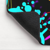 抽象的なネオン（ばちゃばちゃ）跳ねるのモダンなマウスパッド マウスパッド (コーナー)