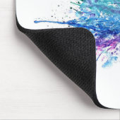 抽象的なハチドリ マウスパッド (コーナー)