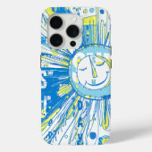 抽象的なハッピーな遊び心のある太陽のワードアート Case-Mate iPhoneケース (裏面)