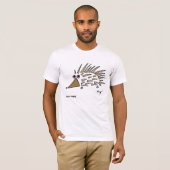 抽象的なハリネズミのワイシャツ Tシャツ (正面フル)