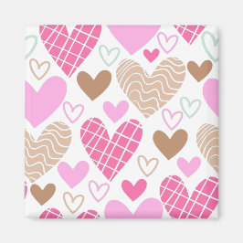 抽象的なハートの模様 マグネット