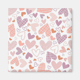 抽象的なハートの模様 マグネット