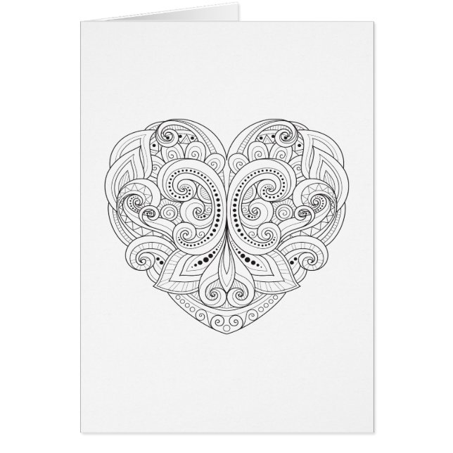 抽象的なハートの落書き (正面)