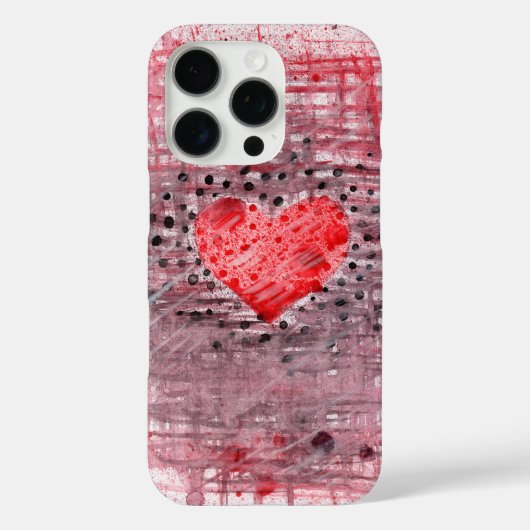 抽象的なハート柄 - エレガントなiPhone 16 Proケース Case-Mate iPhoneケース (裏面)