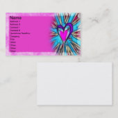 抽象的なハート 名刺 (正面/裏面)