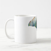 抽象的なバクのシルエット コーヒーマグカップ (左)