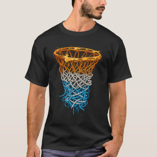抽象的なバスケットボール・フープのイラスト | ダイナミックロー Tシャツ