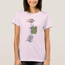 抽象的なバラの花 Tシャツ