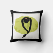 抽象的なバレリーナの枕 クッション (裏面)