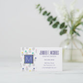 抽象的なパイナップル|モノグラム 名刺 (スタンド正面)