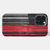抽象的なパステルウッド調 #2 iPhoneケース (裏面横)
