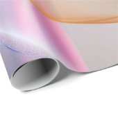 抽象的なパステルカラーの布の流れ ラッピングペーパー (ロールコーナー)